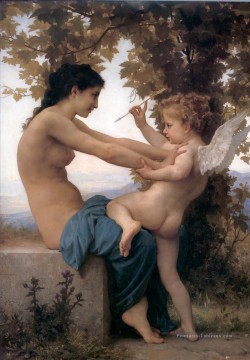 William Adolphe Bouguereau œuvres - Jeune fille se défendant contre lamour William Adolphe Bouguereau